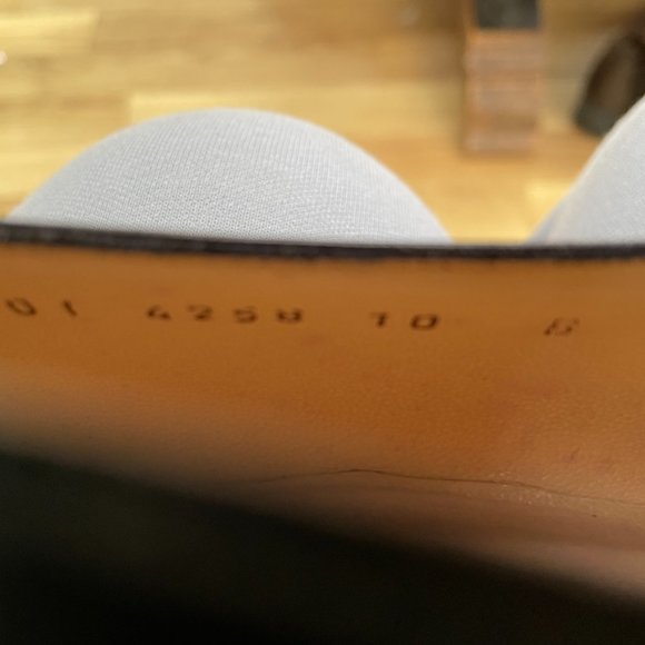 Gucci vintage pointed shoes in black leather with horsebit fronts in silver tone - Picture 7 of 7